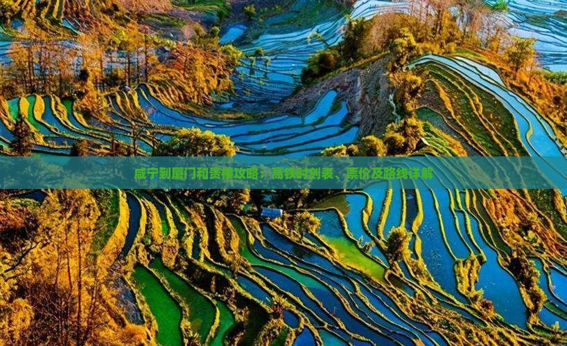 咸宁到厦门和贵楼攻略：高铁时刻表、票价及路线详解