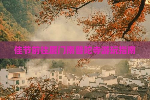 佳节前往厦门南普陀寺游玩指南