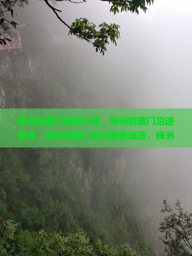 株洲去厦门旅游小吃