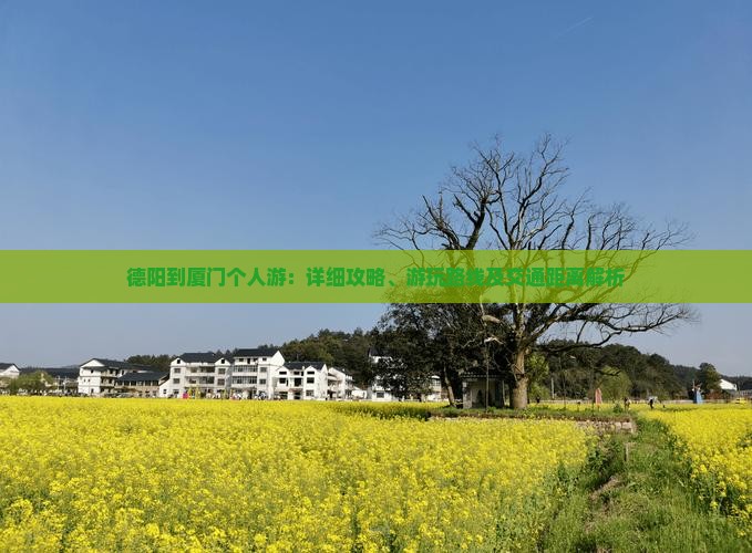 德阳到厦门个人游：详细攻略、游玩路线及交通距离解析