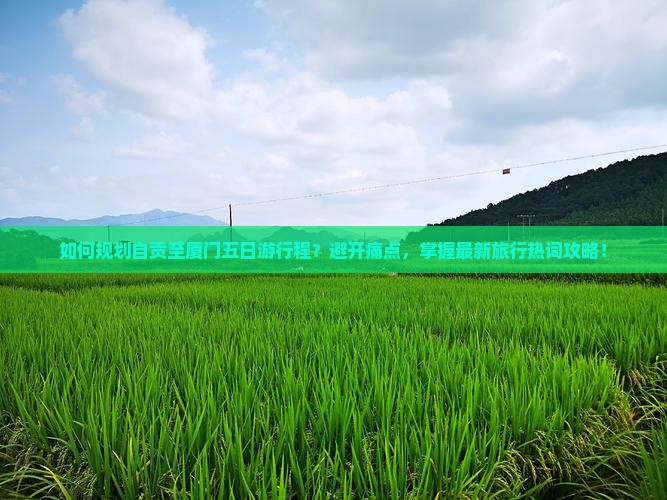 如何规划自贡至厦门五日游行程？避开痛点，掌握最新旅行热词攻略！