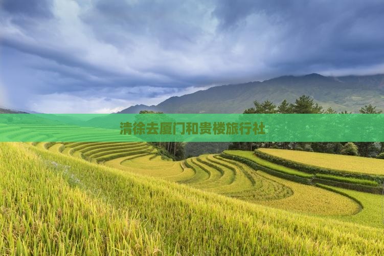 清徐去厦门和贵楼旅行社