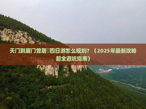天门到厦门曾厝埯四日游