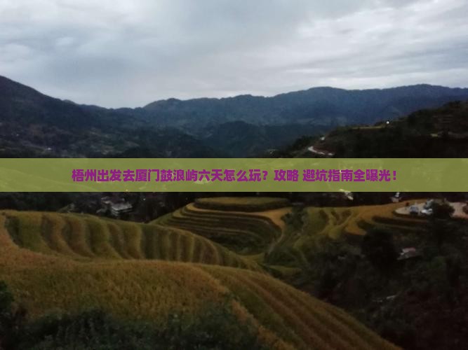 梧州去厦门鼓浪屿六日游