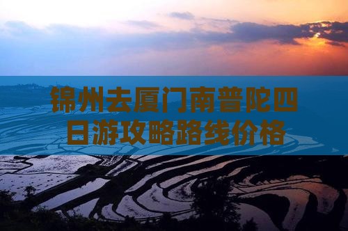 锦州去厦门南普陀四日游