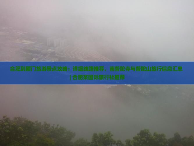 合肥到厦门旅游景点攻略：详细线路推荐，南普陀寺与普陀山旅行信息汇总 | 合肥某国际旅行社推荐
