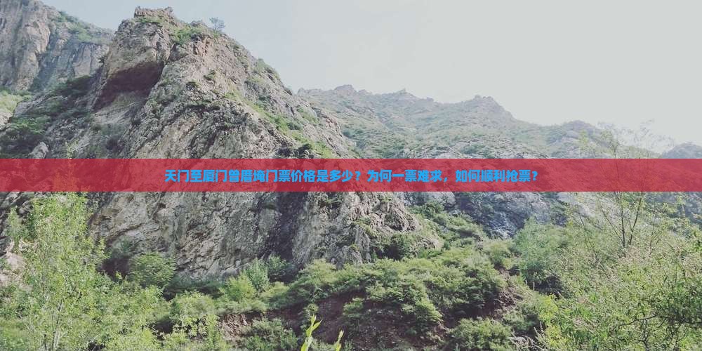 天门至厦门曾厝埯门票价格是多少？为何一票难求，如何顺利抢票？