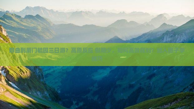 那曲到厦门毓园三日游？高原反应+假期少，如何高效规划？加入圈子学技巧