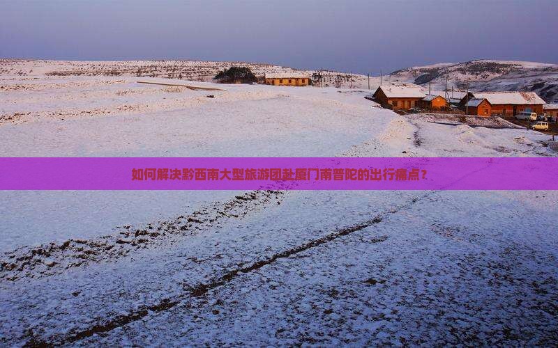 如何解决黔西南大型旅游团赴厦门南普陀的出行痛点？