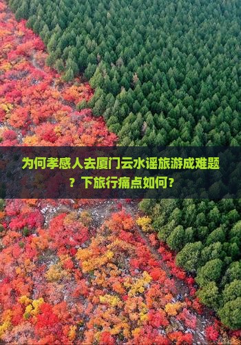 为何孝感人去厦门云水谣旅游成难题？下旅行痛点如何？