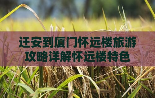 迁安到厦门怀远楼旅游攻略详解怀远楼特色