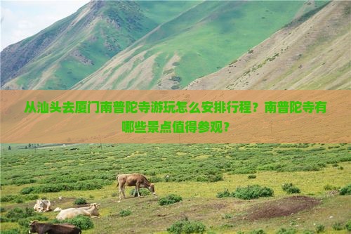 从汕头去厦门南普陀寺游玩怎么安排行程？南普陀寺有哪些景点值得参观？