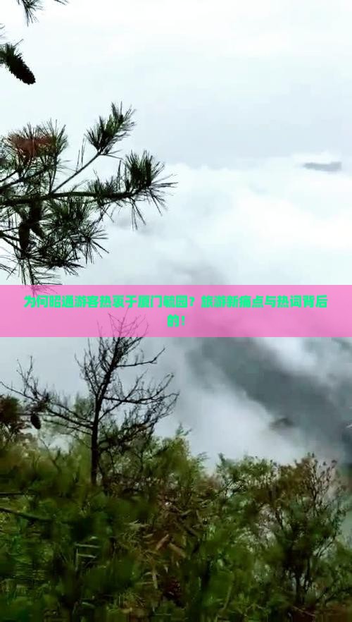为何昭通游客热衷于厦门毓园？旅游新痛点与热词背后的！