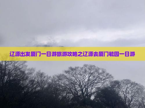 辽源出发厦门一日游旅游攻略之辽源去厦门毓园一日游