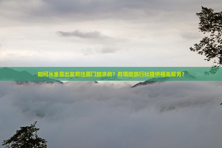 如何从金昌出发前往厦门鼓浪屿？有哪些旅行社提供相关服务？