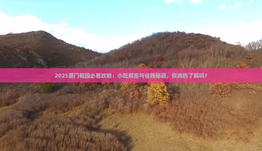 朝阳去厦门毓园旅游小吃