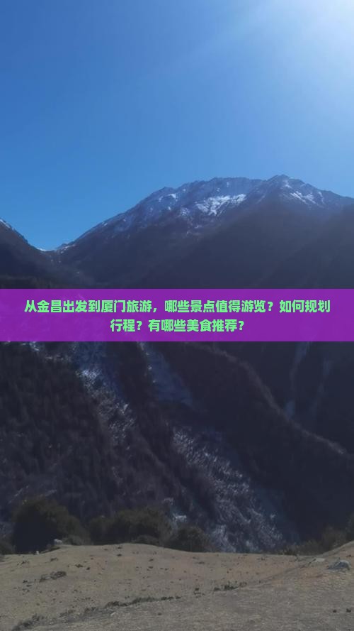 从金昌出发到厦门旅游，哪些景点值得游览？如何规划行程？有哪些美食推荐？