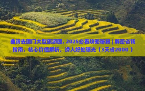 曲靖去厦门大型旅游团