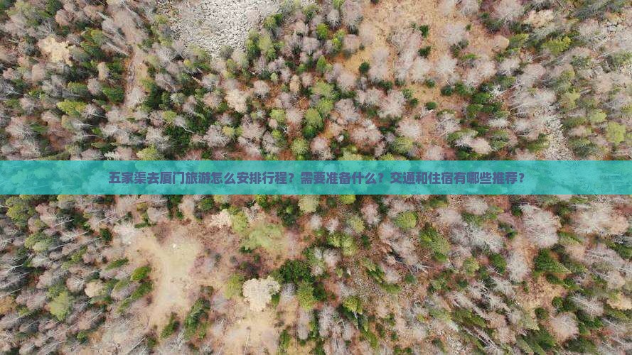 五家渠去厦门旅游怎么安排行程？需要准备什么？交通和住宿有哪些推荐？