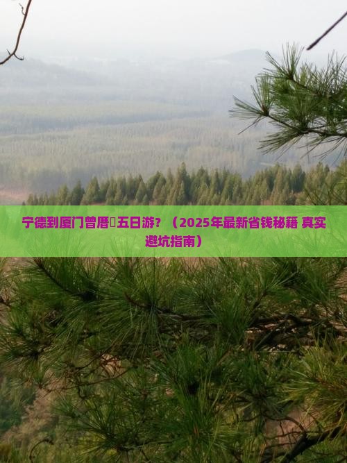 宁德到厦门曾厝埯五日游 宁德到厦门曾厝埯五日游