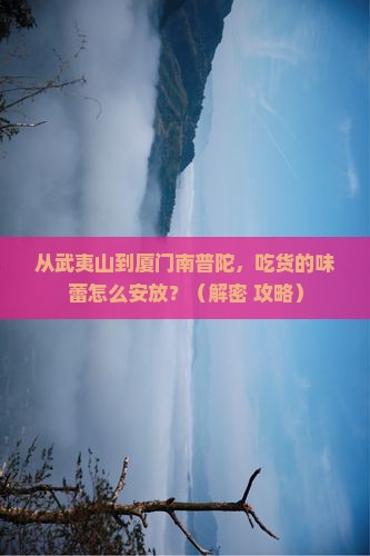 武夷山去厦门南普陀旅游小吃