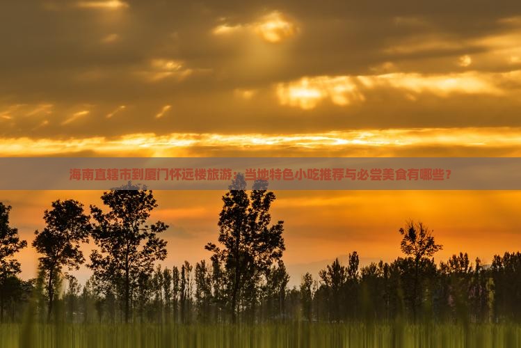 海南直辖市到厦门怀远楼旅游：当地特色小吃推荐与必尝美食有哪些？