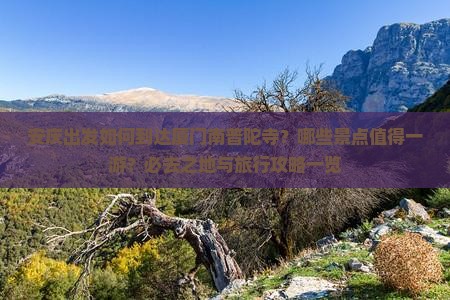 安庆出发如何到达厦门南普陀寺？哪些景点值得一游？必去之地与旅行攻略一览