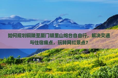 如何规划铜陵至厦门胡里山炮台自由行，解决交通与住宿痛点，玩转网红景点？