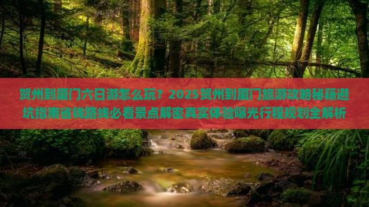 贺州到厦门六日游