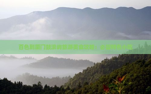 百色到厦门鼓浪屿旅游小吃