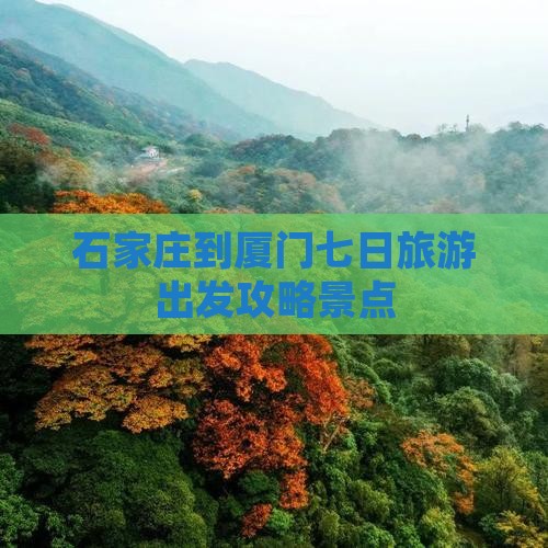 石家庄到厦门七日游