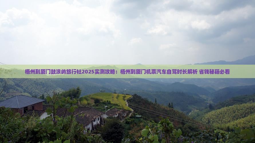 梧州到厦门鼓浪屿旅行社