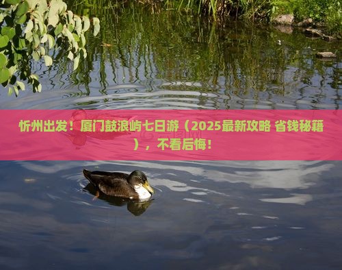 忻州去厦门鼓浪屿七日游