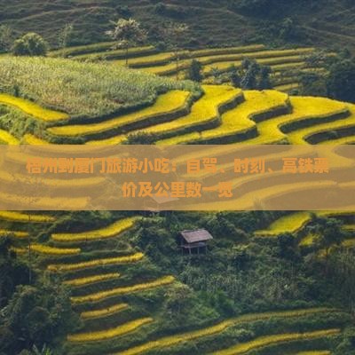 梧州到厦门旅游小吃：自驾、时刻、高铁票价及公里数一览