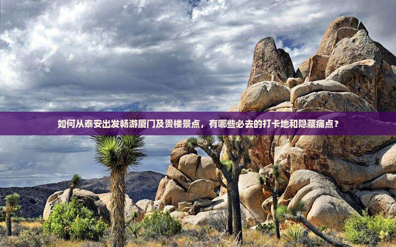 如何从泰安出发畅游厦门及贵楼景点，有哪些必去的打卡地和隐藏痛点？
