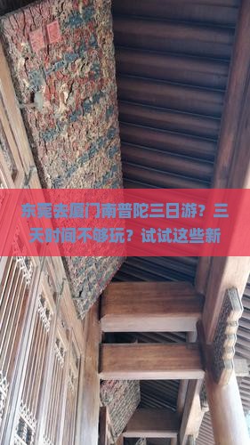 东莞去厦门南普陀三日游？三天时间不够玩？试试这些新玩法