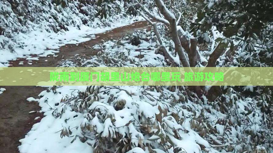 陇南到厦门胡里山炮台哪里玩