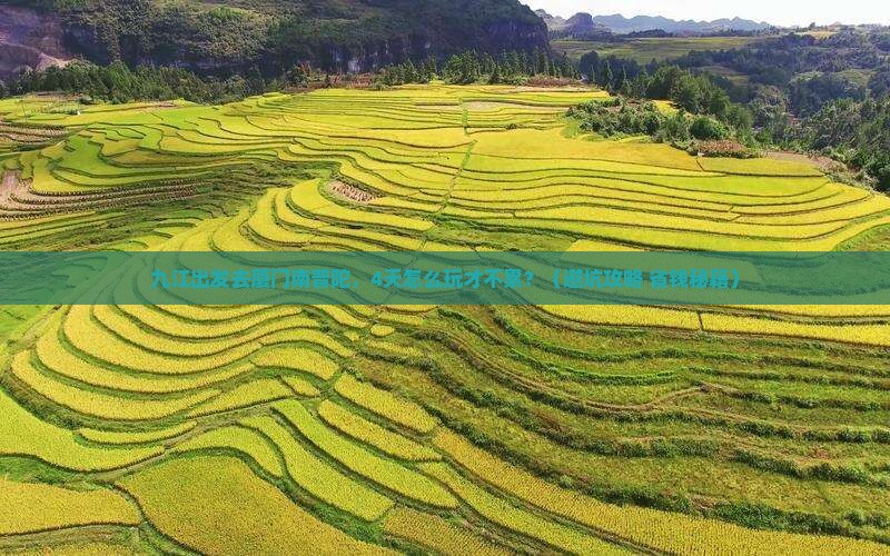 九江到厦门南普陀四日游