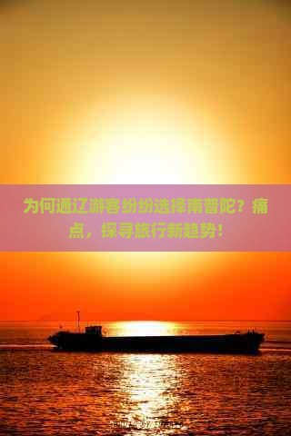 为何通辽游客纷纷选择南普陀？痛点，探寻旅行新趋势！
