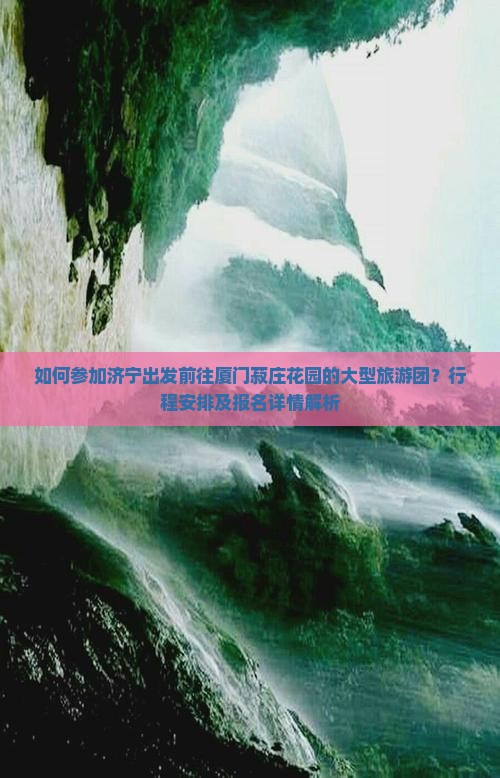 如何参加济宁出发前往厦门菽庄花园的大型旅游团？行程安排及报名详情解析