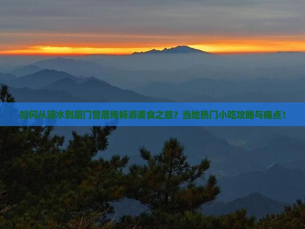 如何从丽水到厦门曾厝埯畅游美食之旅？当地热门小吃攻略与痛点！