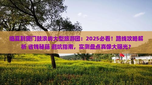 临夏到厦门鼓浪屿大型旅游团