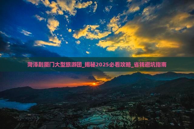 菏泽到厦门大型旅游团