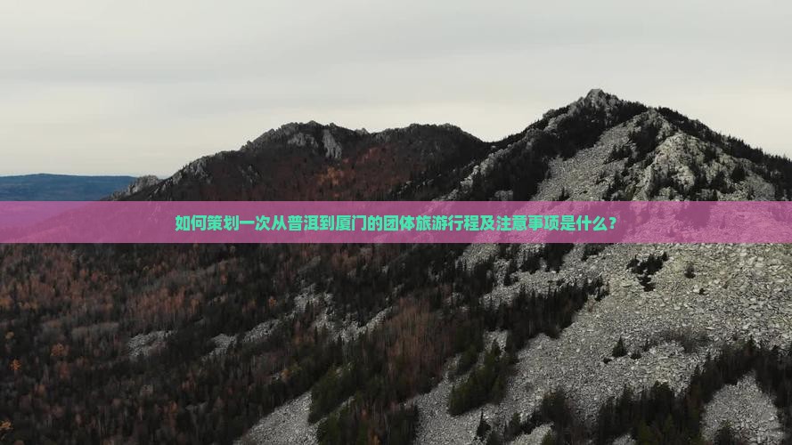 如何策划一次从普洱到厦门的团体旅游行程及注意事项是什么？