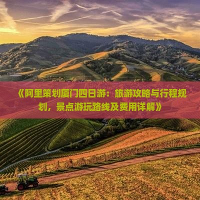 《阿里策划厦门四日游：旅游攻略与行程规划，景点游玩路线及费用详解》