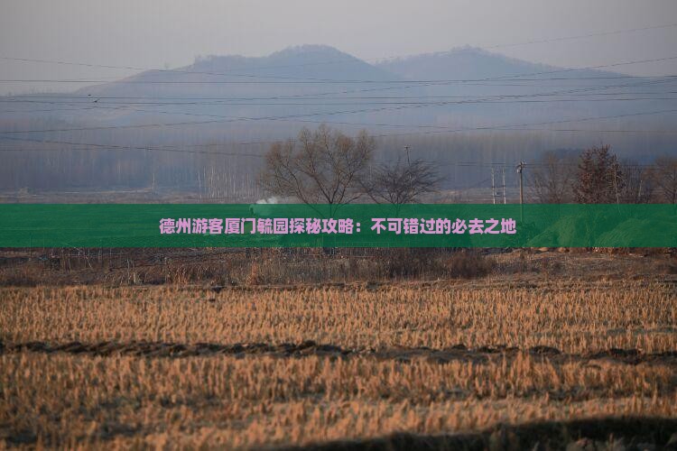 德州游客厦门毓园探秘攻略：不可错过的必去之地