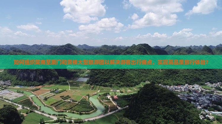如何组织陇南至厦门和贵楼大型旅游团以解决游客出行痛点，实现高品质旅行体验？
