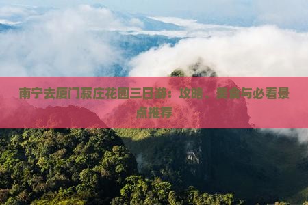 南宁去厦门菽庄花园三日游：攻略、美食与必看景点推荐