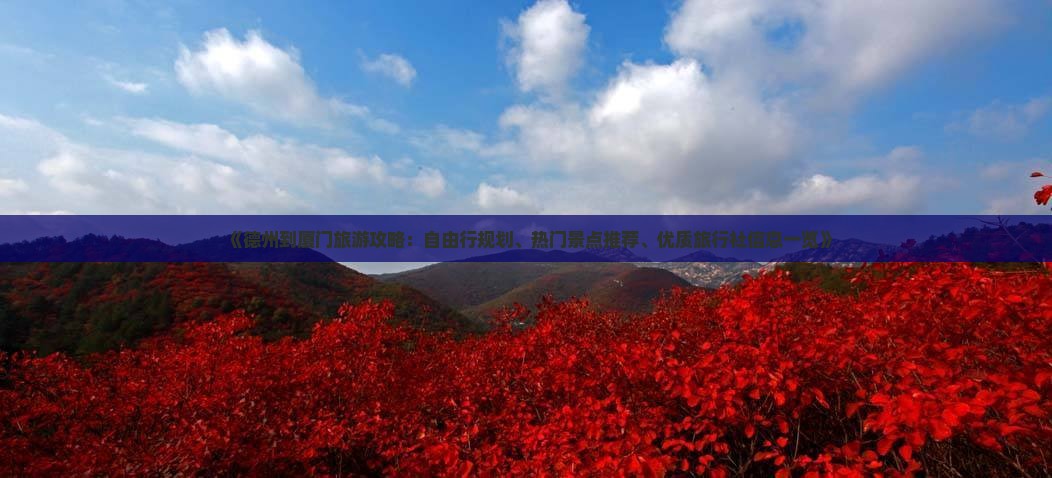 《德州到厦门旅游攻略：自由行规划、热门景点推荐、优质旅行社信息一览》