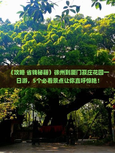 徐州到厦门菽庄花园一日